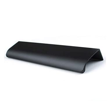 Imagem de Pacote com 10 puxadores de gaveta de móveis, estilo moderno, com bordas de dedo, puxadores de gaveta de cozinha ocultos, 300mm, Black