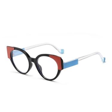 Imagem de VFDHN Óculos de sol coloridos retrô fashion feminino masculino clássico vintage uv400 para áreas externas (vermelho preto transparente)