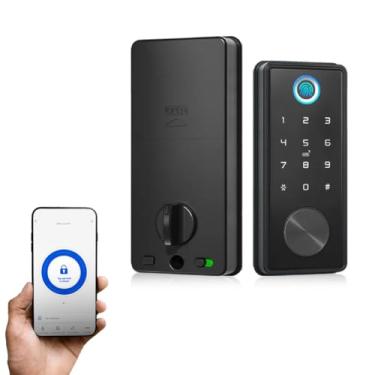 Imagem de Fechadura Digital Biométrica Ideal Master | Sem Maçaneta (Preta)