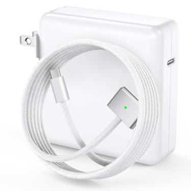 Imagem de Carregador de 96 W para MacBook Pro 16 35.6 cm Mac Air 15 33.0 cm 2025 2024 2023 2022 2021 M1–M4 Tipo C Adaptador de alimentação de carregador rápido e cabo de LED tipo C para magnético de 1,6 m