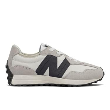 Imagem de New Balance Tênis infantil unissex 327 (criança pequena), Bétula prata/preto, 15