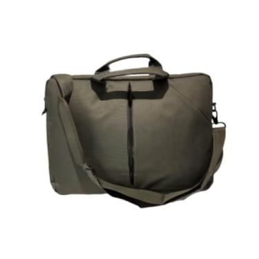 Imagem de Pasta Transversal para Notebook, Bolsa Mala Lisa, Verde Escuro