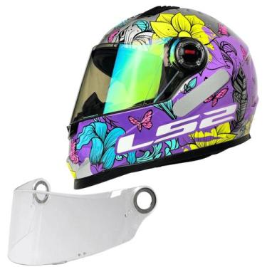 Imagem de Capacete Moto Ls2 FF358 Dreamcatcher Viseira Camaleao Light, 56, Prate