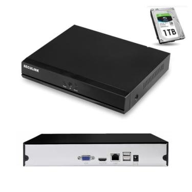 Imagem de SECULINK 16 canais 4K NVR (1080p/3MP/4MP/5MP/8MP) Ultra HD Network Video Recorder Cloud P2P Alerta de movimento de acesso remoto (com disco rígido)
