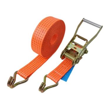 Imagem de predolo Cinta de catraca versátil para serviços pesados, premium, comprimento de 1000 cm para movimentação de eletrodomésticos, gramado, caiaque, caminhão, Laranja