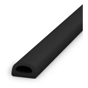 Imagem de 2X Borracha Vedação Frestas 6Mm Vãos Portas E Janelas 6M Pre