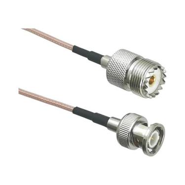 Imagem de Conector UHF PL259 SO239 Para SMA UHF BNC Macho Fêmea Crimpado Jumper 