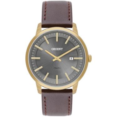 Imagem de RELOGIO ORIENT ANALOGICO CINZA COURO MARROM MGSC1016 G1NX