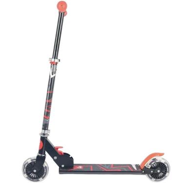 Imagem de Patinete Ajustável 2 Rodas Com Luzes Vermelho - Fenix