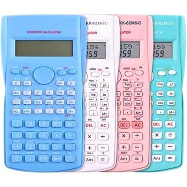 Imagem de Calculadora Cientifica 82ms 240 Funções display 2 linhas com capa protetora Cores Aleatório