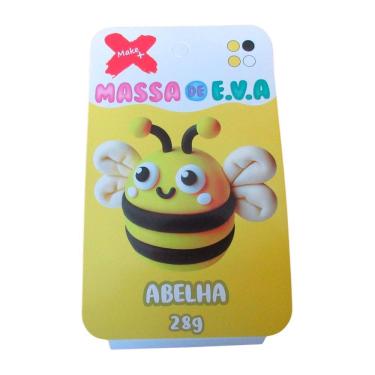 Imagem de Massa de EVA em pote 28g 4 cores Abelha - Gatte