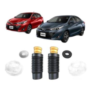 Imagem de Kit Coxim Batente Dianteiro Yaris 2019-2021 - Qualykits