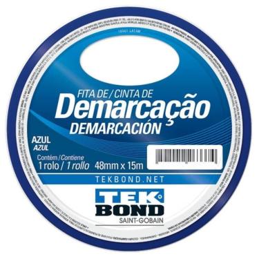 Imagem de Fita De Demarcação Azul 48mm X 15 Metros - 21251048200 - Tekbond