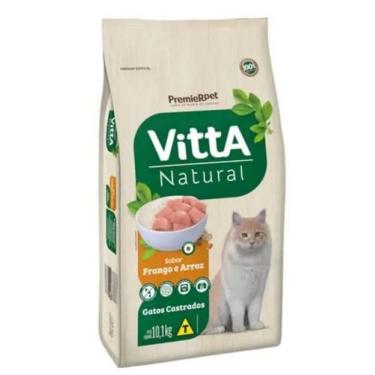 Imagem de Ração Vitta Natural Para Gatos Castrados Frango 10kg - Premier