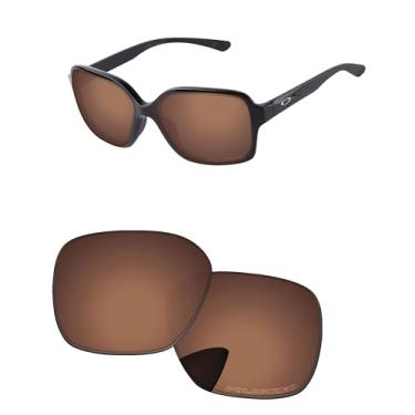 Imagem de PapaViva Lentes de substituição para óculos de sol Oakley Proxy OO9312 marrom cobre - Polarizado