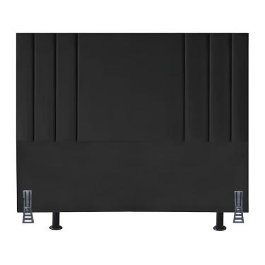 Imagem de Cabeceira 195 cm Suede Moderna King Clássica Cama Box Frame