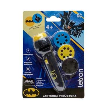 Imagem de Brinquedo Infantil Lanterna Projetora Batman c/ 3 Slides Letron Leo&Le