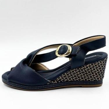 Imagem de Sandália Piccadilly Anabela Casual Feminina-Feminino