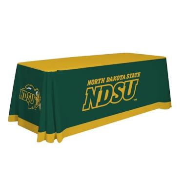 Imagem de Victory Corps Toalha de mesa estampada North Dakota State Bison College Sports - Licenciada pela NCAA - Poliéster - Toalha de mesa escolar (verde) (1,8 m drapeado)
