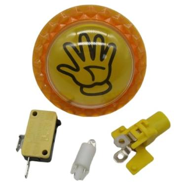 Imagem de Luwecf Conjunto de Acessórios para Brinquedos com Botão de Pressão, Lâmpada de Luz de 12 V, Brinquedo de Jogo, Botão de Pressão de Arcade de 60 Mm para Menin