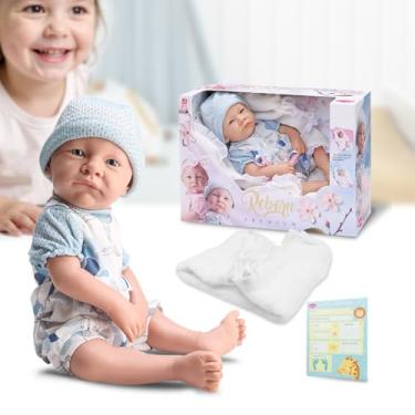Imagem de Brinquedo Boneca Bebê Reborn Baby Premium Menino