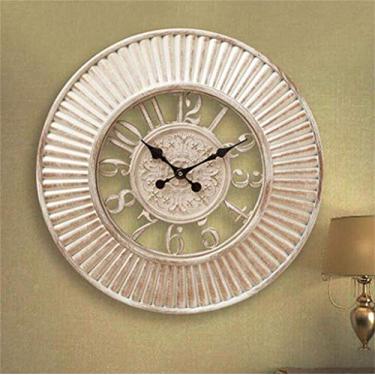 Imagem de Relógio de parede relógio de parede 50,8 cm relógio de parede retrô mudo criativo sala de estar relógio mural mesa relógio decorativo relógio de parede (cor: 1#)