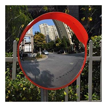 Imagem de EHVYBDX Espelho convexo de trânsito, espelho convexo, espelhos de ponto cego, espelho convexo, refletor, espelho côncavo, espelho giratório, tráfego interno e externo