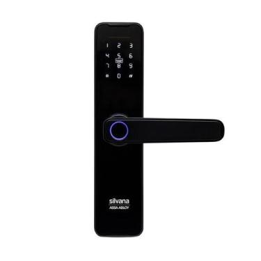 Imagem de Fechadura Digital de Embutir Silvana SDD300 - Preto Fosco