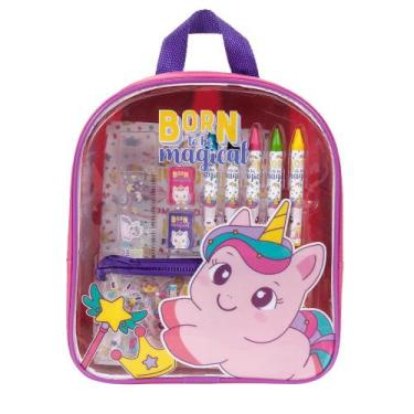 Imagem de Kit Infantil Little Unicórnio Colorir Container Creative