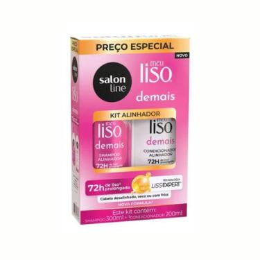 Imagem de Kit Shampoo Condicionador Alinhador Liso Demais Salon Line