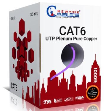 Imagem de Cabo Ethernet NewYork Cables CAT6 Plenum 305 m roxo 550 MHz