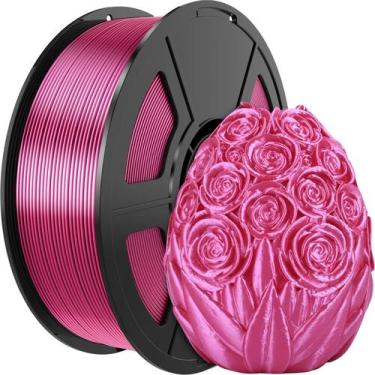 Imagem de Filamento de impressora 3D Amoybaby Rose Red Silk PLA 1,75 mm 1 kg