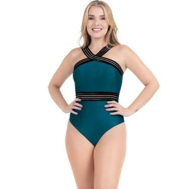 Imagem de Body Elástico Praia Detalhe Cintura Maiô Transparência - HYPE MODAS, P