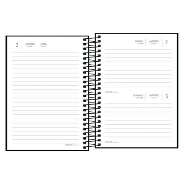 Imagem de Agenda 2020 Espiral Diária Pepper Preta, Tilibra - 179698