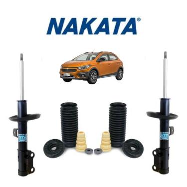 Imagem de Kit Bat + 2 Amortecedor Nakata Diant Esquerdo + Direito  Onix Activ 20