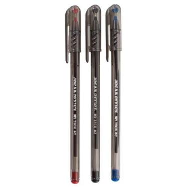 Imagem de Caneta Esferográfica My Tech 0.7mm Jocar Office, KIT 3 CORES