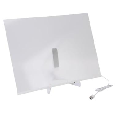 Imagem de RiToEasysports Quadro de Notas de LED, Quadro de Apagamento a Seco Acrílico Com Luz, 7 Marcadores de Cores, Prancheta de Desenho Criativo para Crianças e Adultos, 15,7 X 11,8 pol.