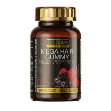 Imagem de Mega Hair Gummy Belíssima Mega Hair Gummy Frutas Vermelhas (Nova Fórmula)