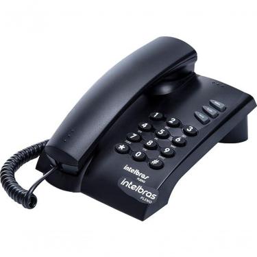 Imagem de Telefone Com Fio Pleno Intelbras Preto Bivolt