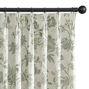 Imagem de Cortinas jinchan Pinch Pleated 100% Blackout Floral 214x213cm