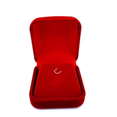 Imagem de Kit 25 Caixinha Veludo -Estojo Brinco E Pingente - Vermelho