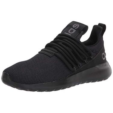 Imagem de adidas Tênis de corrida masculino Lite Racer Adapt 3.0, Núcleo preto/cinza, 14