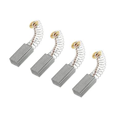 Imagem de Escovas de carbono 0,51 x 0,24 x 2,05 polegadas para motores elétricos, ferramenta elétrica, moedor angular, serra de mesa, reparo de peças sobressalentes, pacote com 4