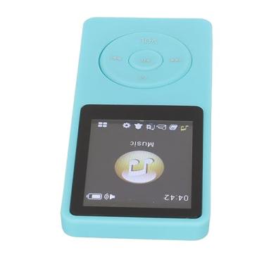 Imagem de Dioche Jogador MP4 Ultra Thin Portable Com LCD de 1,8 Polegada para Estudantes Pretos | Suporta um Pequeno Cartão de Memória | Digital Music Player Com 32G Compatibilidade (Azul)