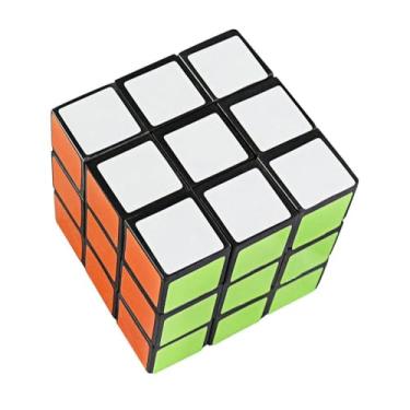Imagem de Cubo Mágico Profissional 3x3x3, Plástico Resistente, 5.5cm, Cantos Arredondados, Giro Rápido e Suave, para Competição e Diversão, Idade +5 Anos