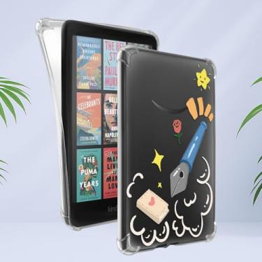 Imagem de Capa transparente para Kindle Paperwhite 12ª geração 2024 (7 polegadas) e Colorsoft Signature Edition (7 polegadas), capa transparente fina e macia para Kindle Paperwhite de 7 polegadas