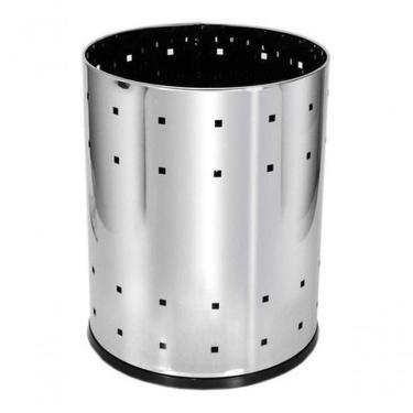 Imagem de Lixeira Telada Aço Inox 13L Para Casa Ou Escritório Inox