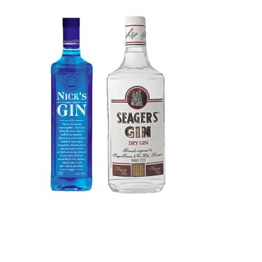 Imagem de Kit Gin Nick's 1000ml e Seagers London Dry 980ml