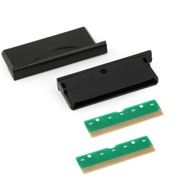 Imagem de 2 peças de capa à prova de poeira para Nintendo DS Lite Card Slot Capa de substituição para plugue de poeira para NDSL NDS Lite (preto)