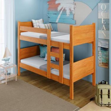 Imagem de Beliche Funcional Resistente Fortaleza em Mdf Vira 2 Camas Solteiro Na